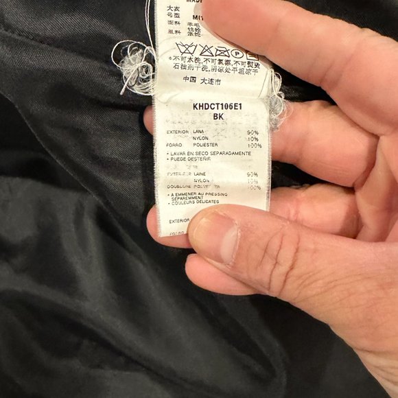 Kai-aakmann Men's Black Peacoat - Picture 9 of 9